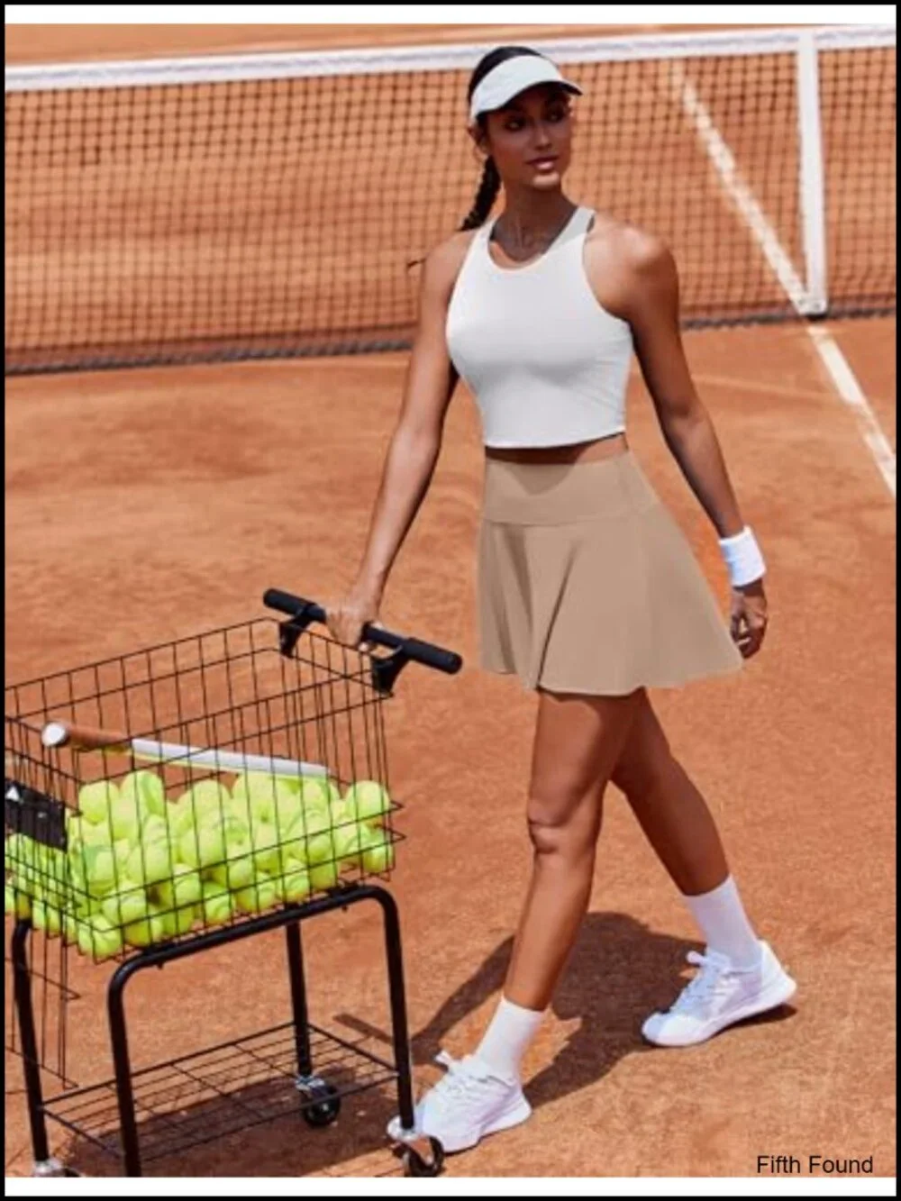 Pleated Tennis Skort with Pockets High Waisted Athletic Skirt for Golf Running
